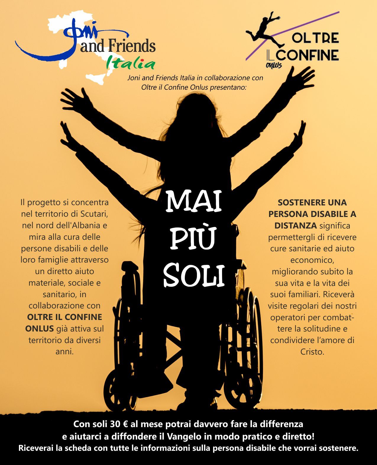 Mai più soli Joni and Friends Italia